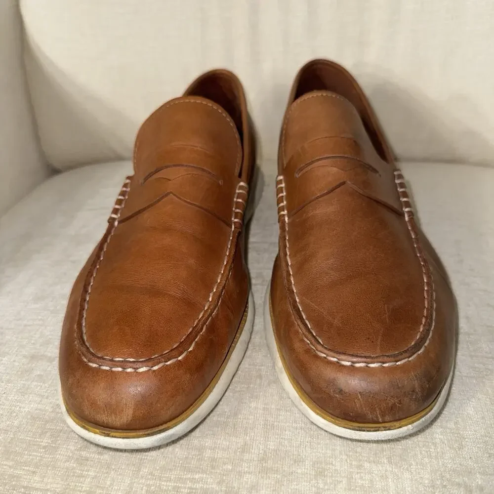 Cole Haan Men's Zerogrand Penny Loafer Size 13 British Tan C33012 Lightweight